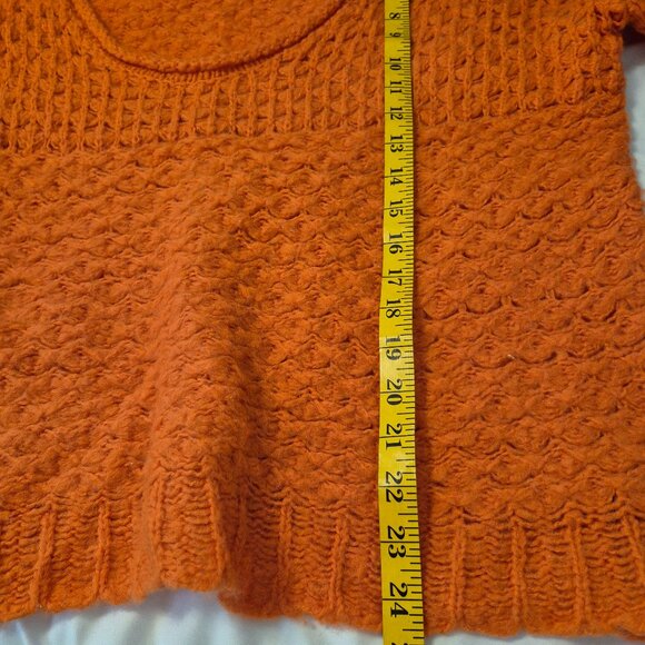 Free People Orange Boho Crochet/Knit (M) - Picture 4 of 5